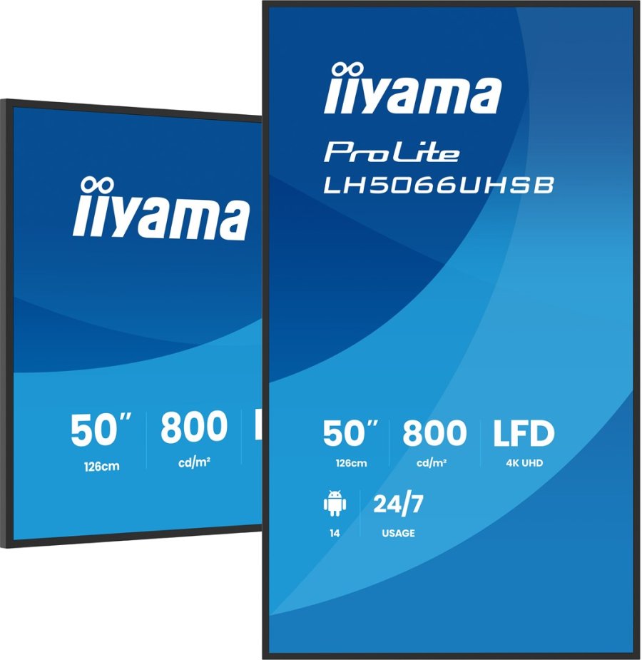 iiyama LH5066UHSB-B1AG skilte display Digital fladpaneldisplay 127 cm (50