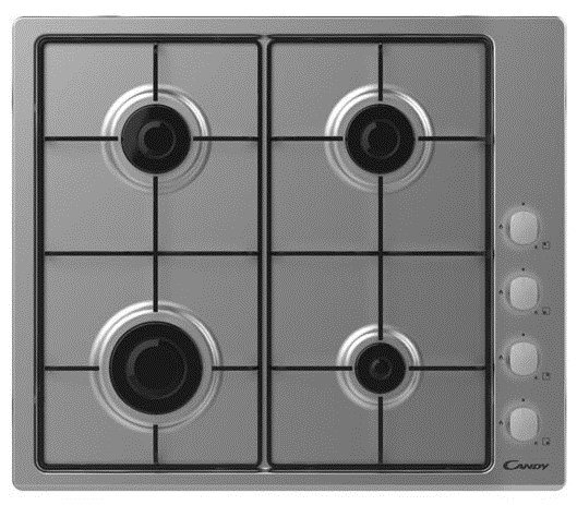 Candy CHW6LX Rustfrit stl Indbygget 60 cm Gaskomfur 4 zone(s) #1