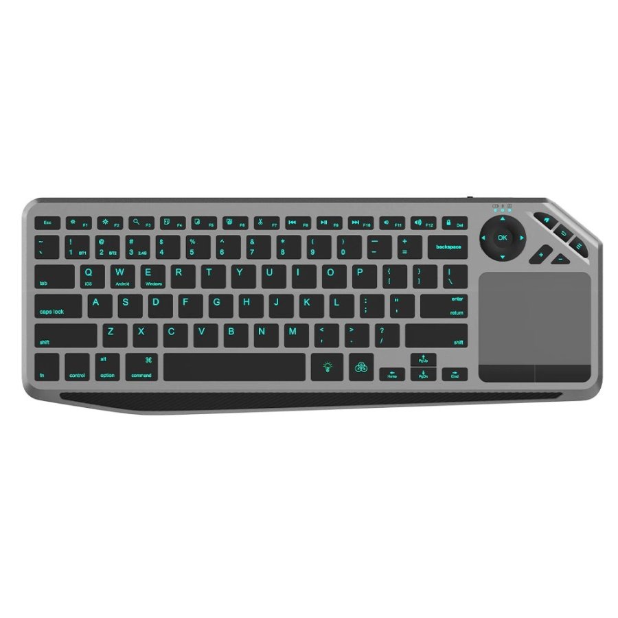 Techly ICTB9801TB tastatur Universel RF trdls + Bluetooth QWERTY US engelsk Sort #1