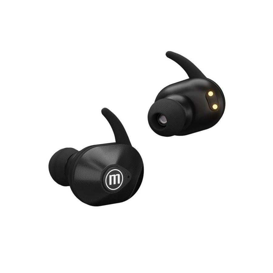 MAXELL MINI DUO Trdlse in-ear-hovedtelefoner med opladningsetui Sort #3