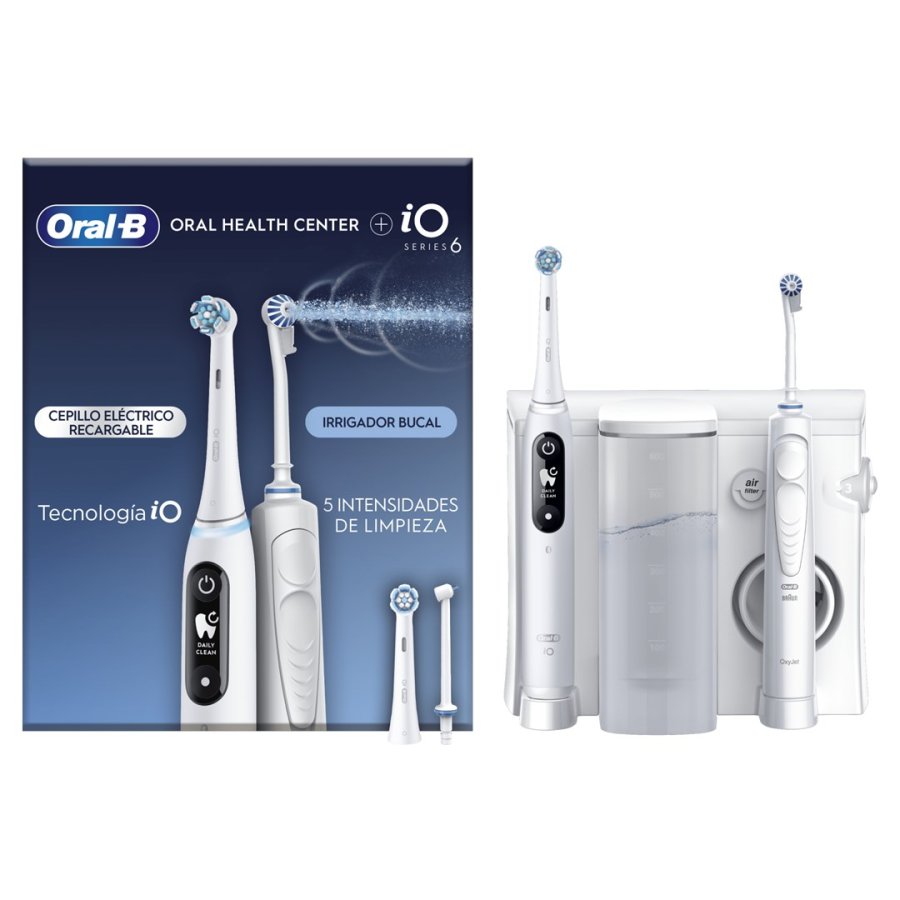 Oral-B iO6 & OxyJet Voksen Roterende, pulserende tandb�rste Hvid #1