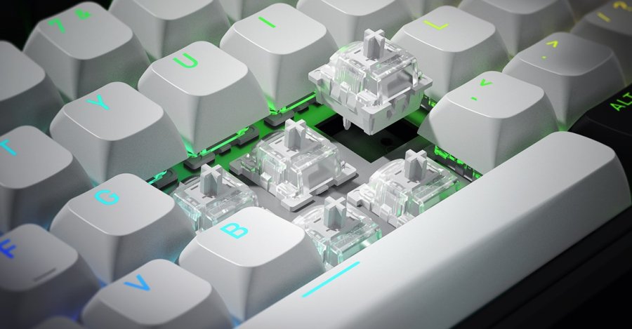 HATOR Skyfall 80 MAG ULTIMA 8K wireless tastatur Spil USB + RF Wireless + Bluetooth QWERTY US engelsk Sort, Hvid #16