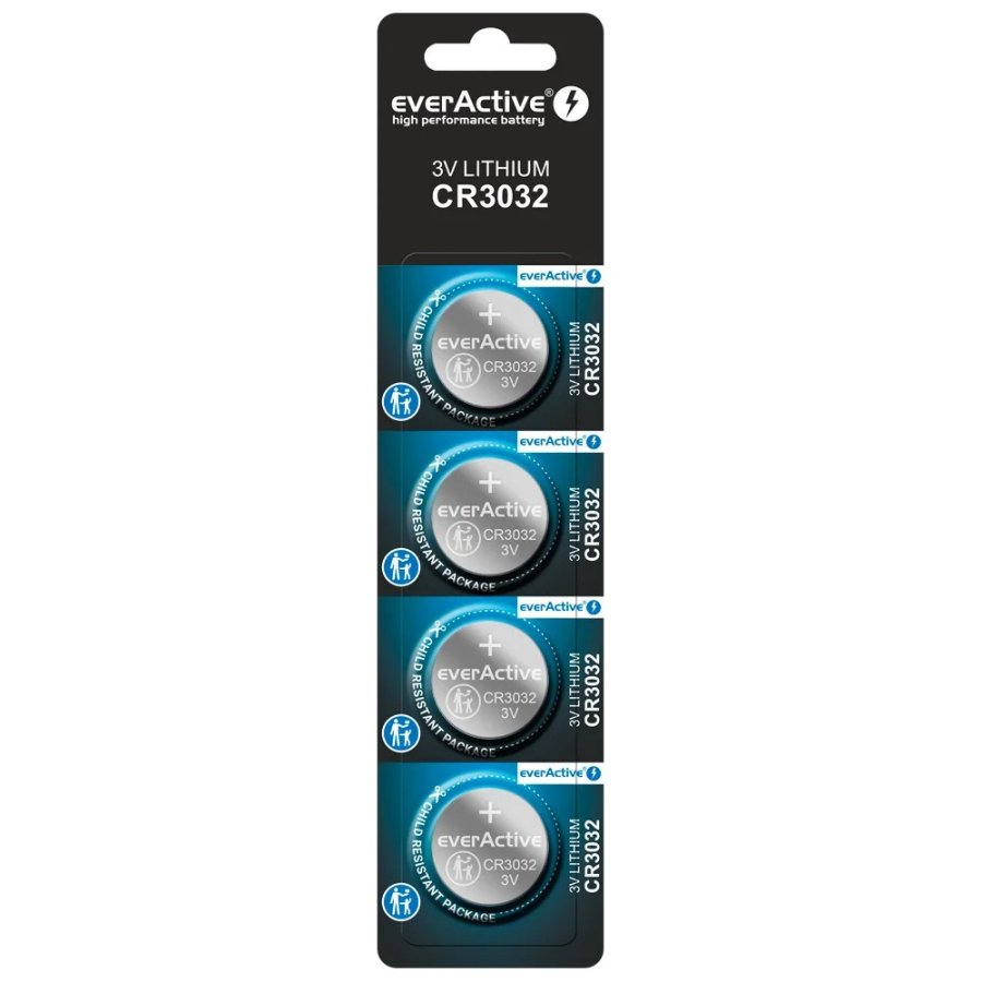 Lithium battery mini everActive CR3032 - blister 4 pcs. #1