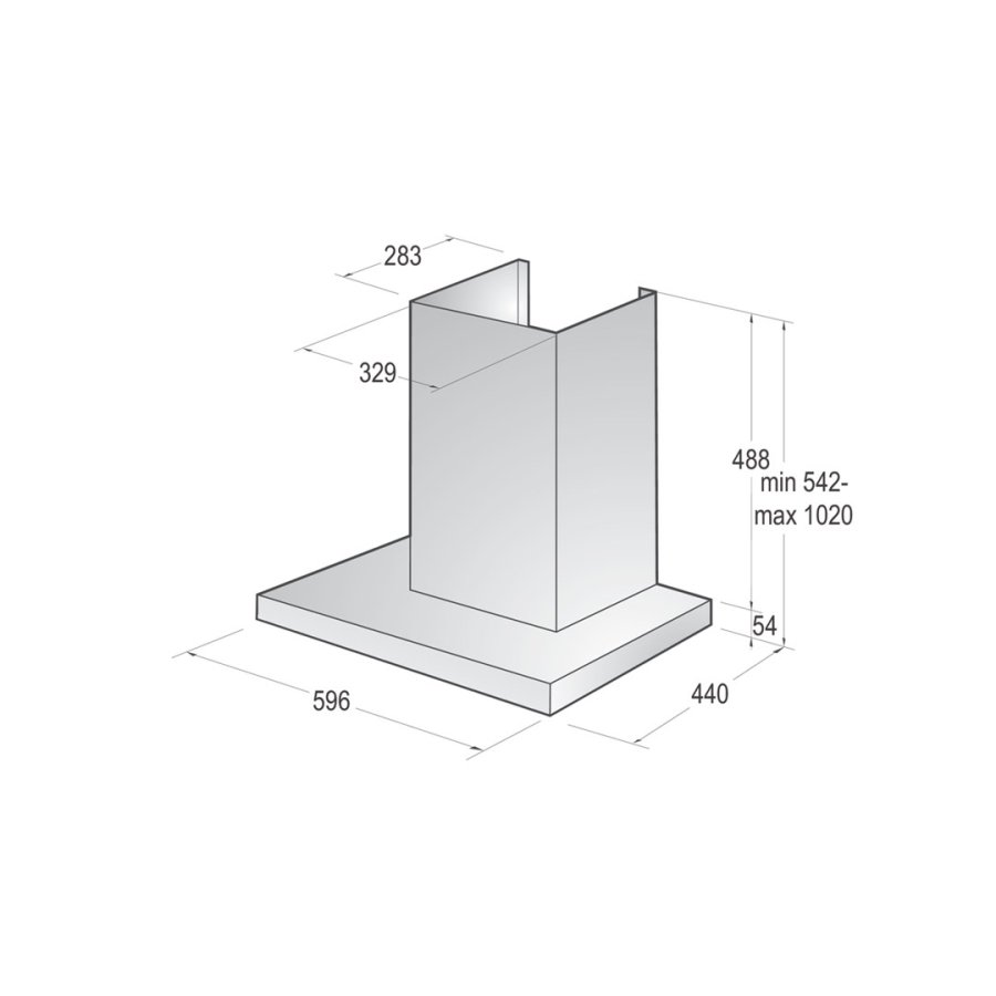 Gorenje WHT66236B V�gmonteret Sort 469 m�/t #6