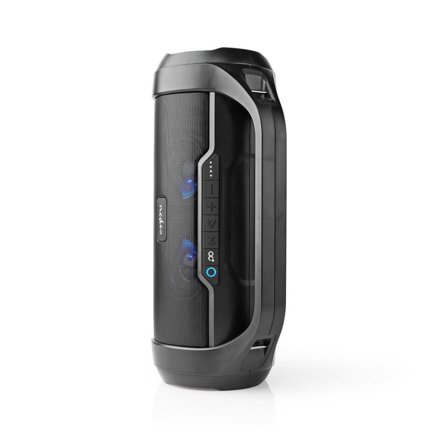 Bluetooth Party Boombox | 6 timer | 2.0 | 120 W | Medieafspilning: AUX / Micro SD / USB | IPX5 | Kan parres | Brehndtag | Fest lys | Sort #3