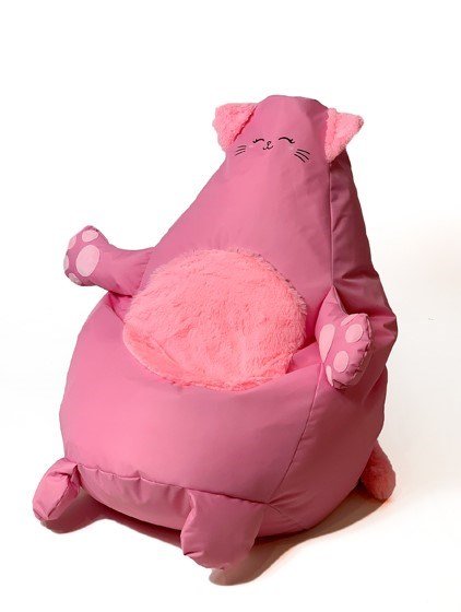 Puf GO GIFT Pink Oxford Kat 130 x 90 cm #1