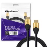 Qoltec 50354 HDMI v2.1 kabel Ultra hj hastighed 8K | 60Hz | 30AWG | GULD | 1m #9