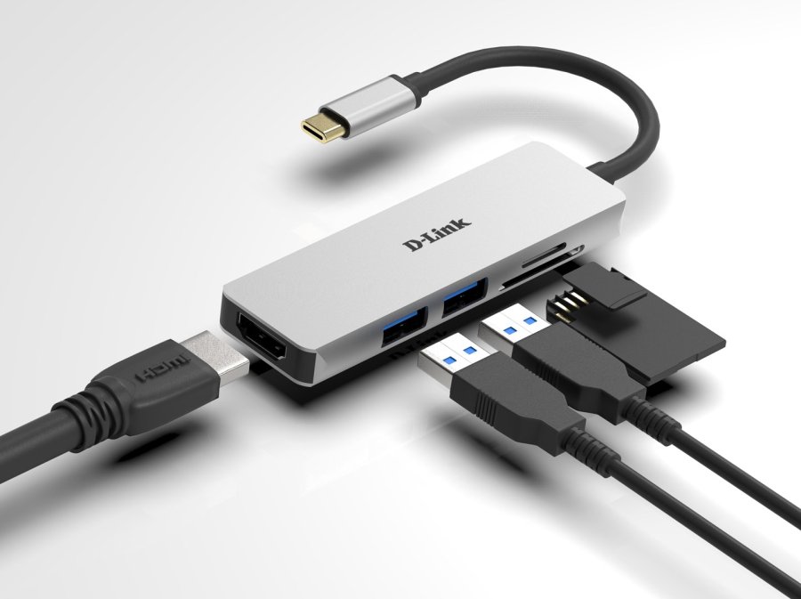 D-Link DUB-M530 Ledningsfrt USB 3.2 Gen 1 (3.1 Gen 1) Type-C Aluminium #4
