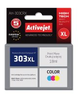 Activejet AH-303CRX blk (erstatning HP 303XL T6N03AE; Premium; 18 ml; farve) #1