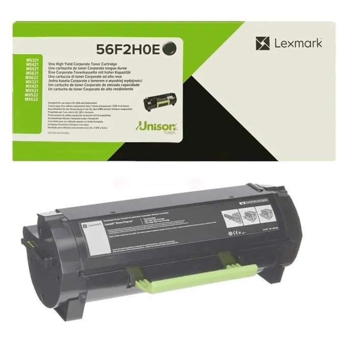 Lexmark 56F2H0E tonerpatron 1 stk Original Sort #1