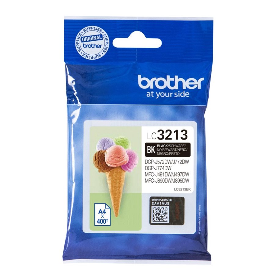 Brother LC3213BK blkpatron 1 stk Original Sort #1
