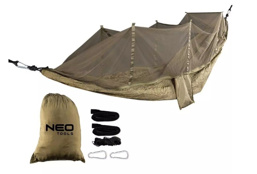 Hngekje med myggenet Neo Tools 330 x 140 cm st #1