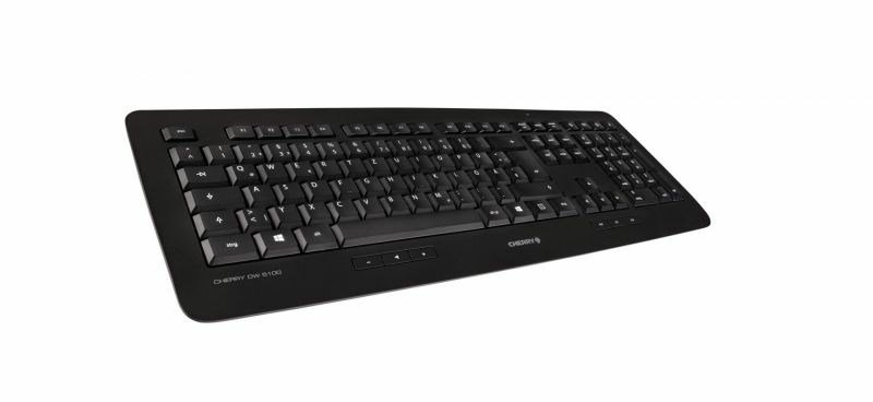 CHERRY DW 5100 tastatur Mus inkluderet Universel RF trdlst QWERTZ Tysk Sort #3