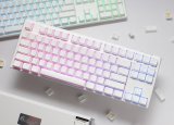 Ducky One 3 Classic Pure White TKL Gaming RGB LED - MX-Clear tastatur Spil USB Tysk Hvid #10