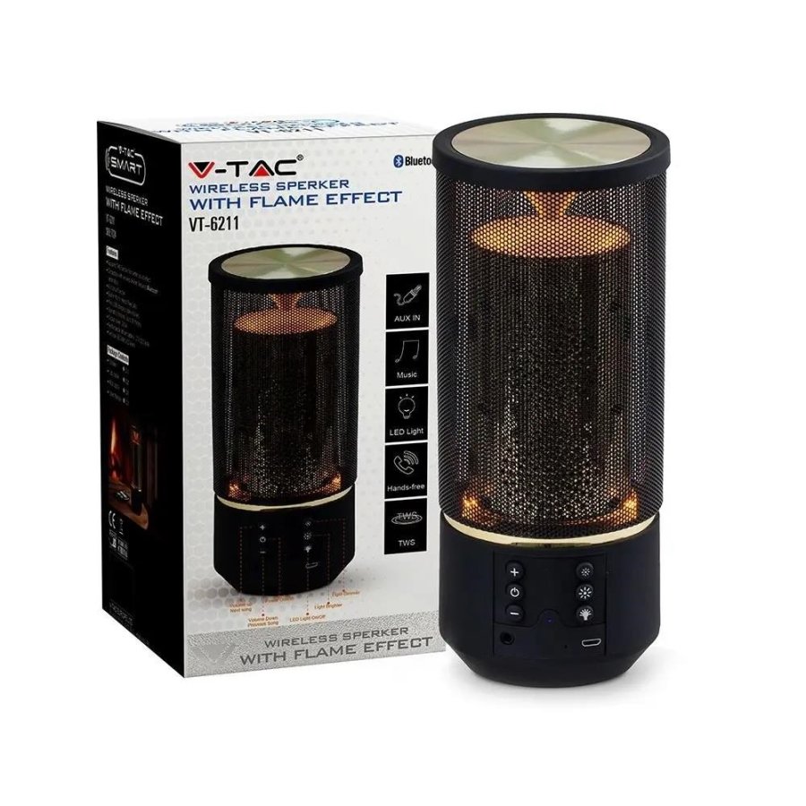 Trdls hjttaler V-TAC VT-6211 2x3W 1200mAh Bluetooth (SKU 7724) Sort #4