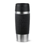 EMSA Travel Mug Classic N2020200 rejsekrus 360 ml Sort, Rustfrit st�l Rustfrit st�l #1