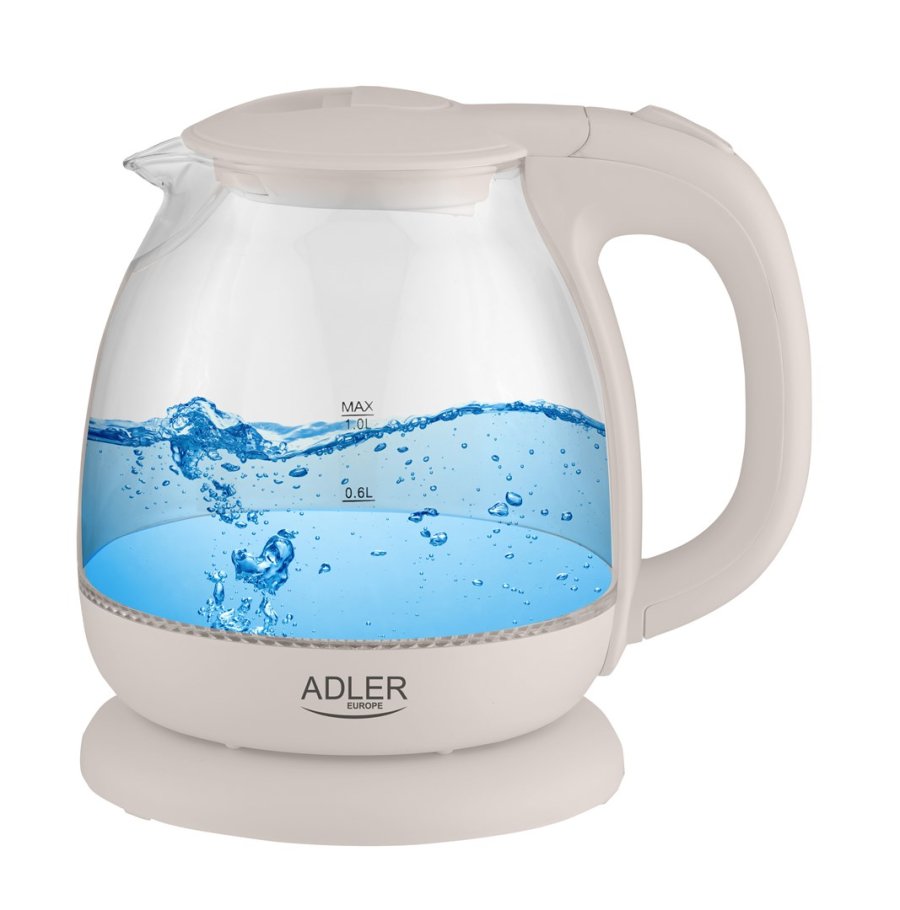 Adler AD 1283C elkedel 1 L 900 W Cremefarvet #1