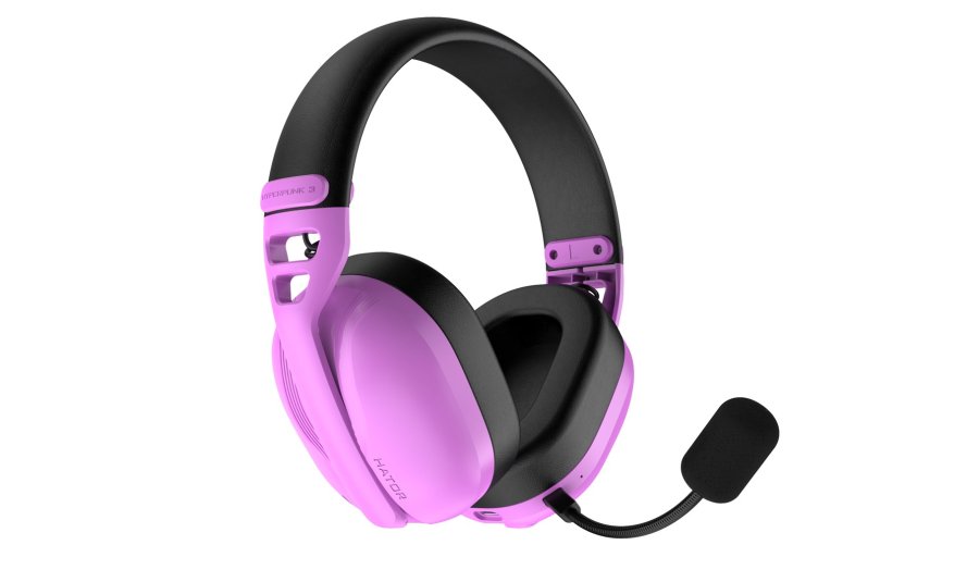HATOR Hyperpunk 3 Wireless Headset Kabel & tr�dl�s Spil USB Type-C / USB Type-A Bluetooth Violet #3