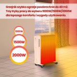 Extralink EX.30622 varmeapparat Indendrs Hvid 2500 W Olie elektrisk omrdevarmer #21