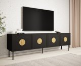 RTV-skab PALAZZO 200x42x60 sort + egetr craft #3