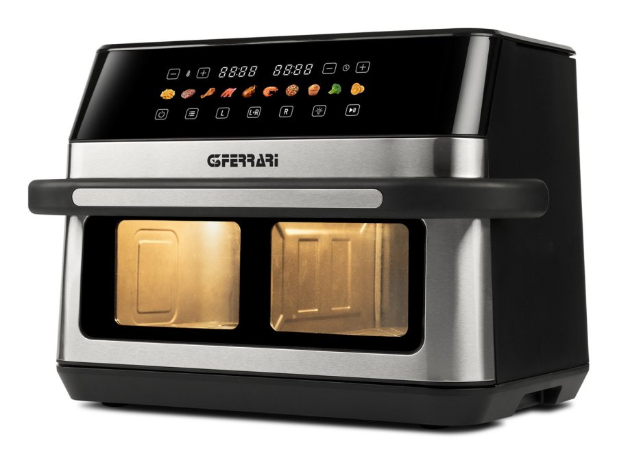 G3 Ferrari G10223 frituregryde Dobbelt 12 L Enkeltst�ende 2200 W Varmluftsteger Sort, Rustfrit st�l #1