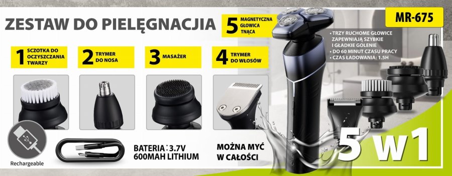 MAESTRO MR-675 5-i-1 USB-barberst #9