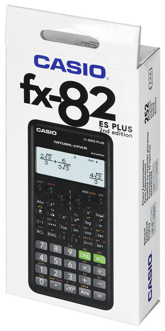 Casio FX-82ES PLUS-2 regnemaskine Lomme Videnskabelig Sort #10