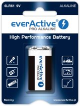 Alkalinebatteri 6LR61 9V (R9*) everActive Pro #1