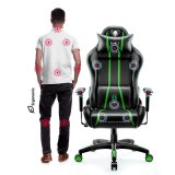 Diablo X-One 2.0 Normal Size Gaming-stol sort, Grn #8