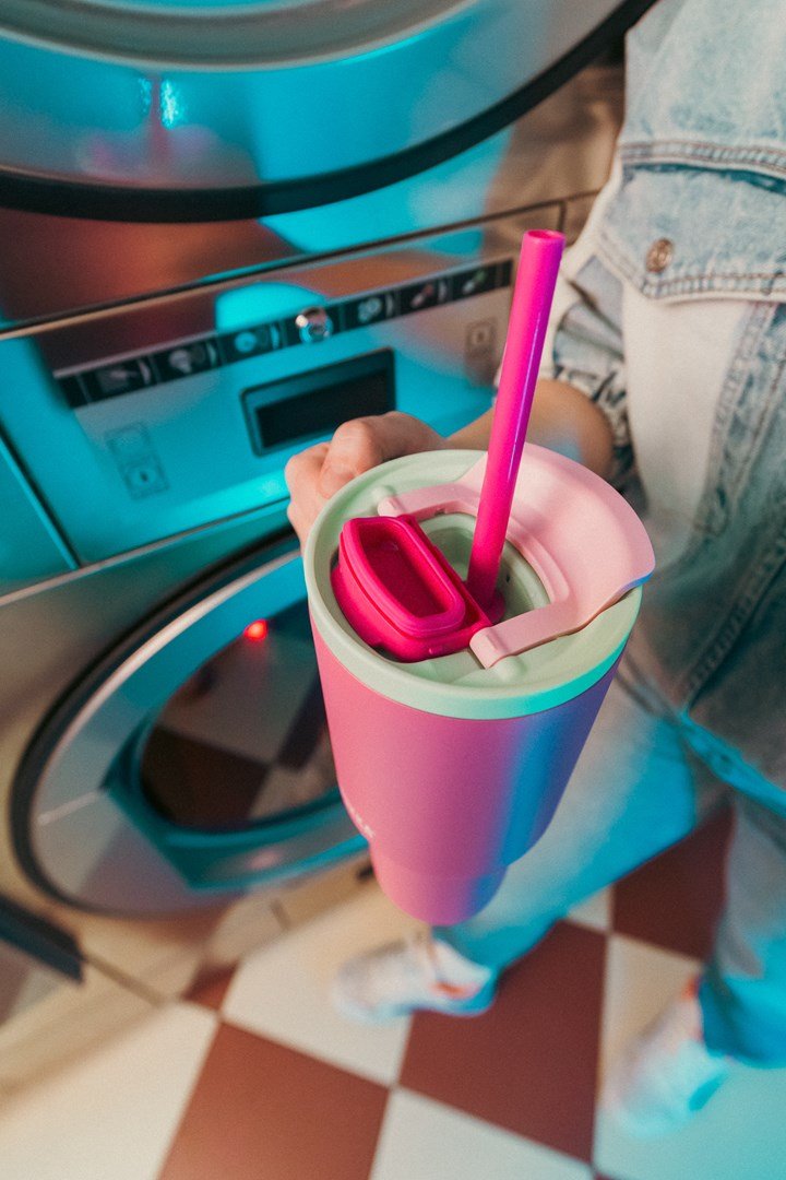 Termokrus med teleskopsugerr Kambukka Rio Tumbler 950 ml Bubblegum Mint #11