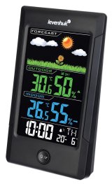Levenhuk Weezer Teo TH40 Elektronisk miljtermometer Indendrs/udendrs Sort #1