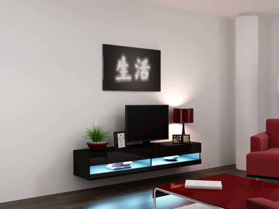 Cama RTVVIGO180N c/c TV stativ & underholdningscenter 2 hylder #1