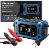 Qoltec 52496 Oplader 12V 15A | Ensretter med reparationsfunktion og opretholdelse af str�mforsyning under batteriudskiftning | til AGM GEL LiFePO4 | LCD #8