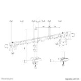 Neomounts DS60-600BL2 skrmbeslag og -stativer 81,3 cm (32