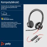 Poly Blackwire 8225 Stereo Microsoft Teams Certified USB-C Headset +USB-C/A Adapter #4