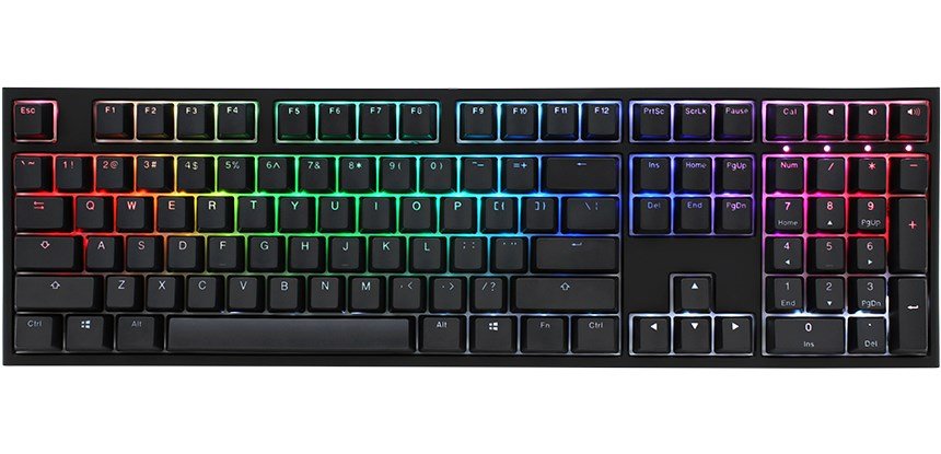 Ducky One 2 RGB tastatur Spil USB QWERTY Sort #1