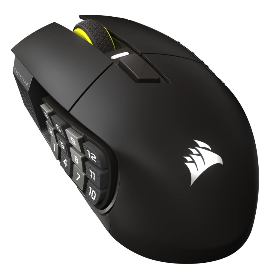 Corsair Scimitar Elite Wireless SE mus Spil Hjre hnd RF trdls + Bluetooth Optisk 33000 dpi #1