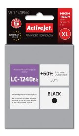 Activejet AB-1240BNX Blk (erstatning Brother LC1240BK/1220BK; Supreme; 30 ml; sort) #1