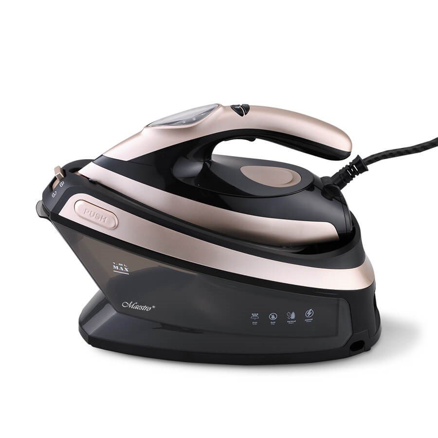 Maestro MR-320C Dampstrygning station 2400 W 1,5 L Keramisk strygesl Sort, Lyserd guld #15