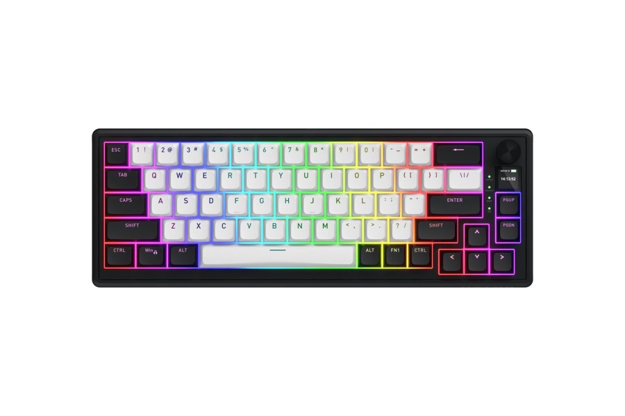 HATOR Skyfall 65 MAG ULTIMA 8K wireless tastatur Spil USB + RF Wireless + Bluetooth QWERTY US engelsk Sort, Hvid #1