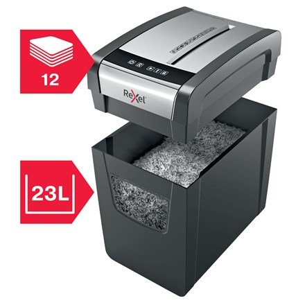 Rexel Momentum X312-SL papirmakulator Delvist makulering Sort, Gr #7