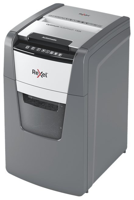Rexel Optimum AutoFeed+ 130X papirmakulator Krydsmakulering 55 dB 22 cm Sort, Slv #5