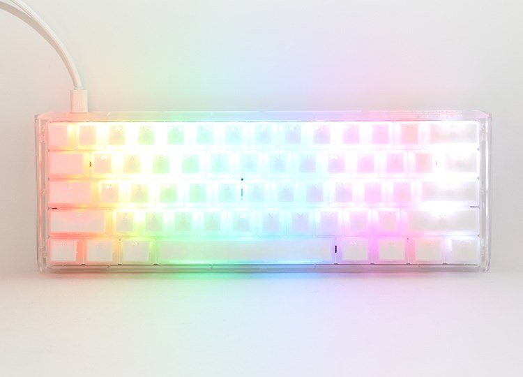 Ducky One 3 Aura White Mini Kailh Jel US tastatur Spil USB QWERTY US International Hvid #11