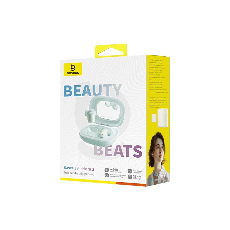 Baseus AirNora 3 Headset True Wireless Stereo (TWS) I rerne Opkald/musik Bluetooth Grn #9