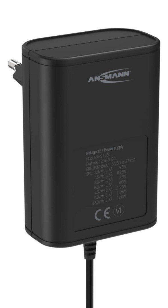 Ansmann APS 1500 Universel Sort Vekselstr�m Indend�rs #5