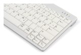 BakkerElkhuizen UltraBoard 950 V2 tastatur Hjem USB + Bluetooth QWERTY UK engelsk M�rkegr�, Lys gr� #2