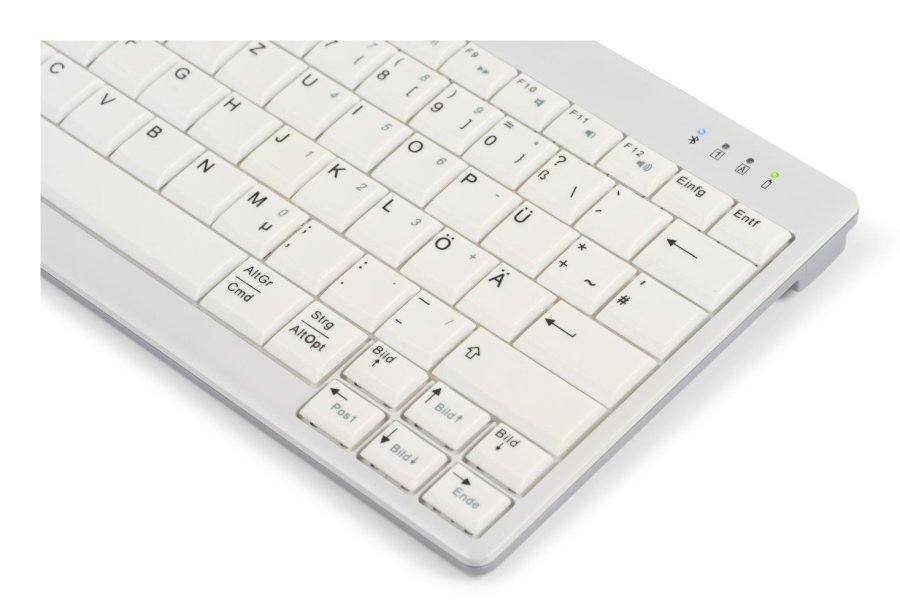 BakkerElkhuizen UltraBoard 950 V2 tastatur Hjem USB + Bluetooth QWERTY UK engelsk M�rkegr�, Lys gr� #2