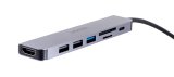 UNITEK HUB USB-C H1118A; USB-A x3, USB-C, HDMI, SD, microSD #9
