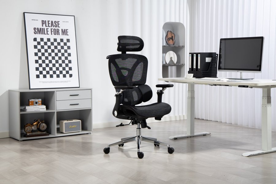 Activejet ergonomisk kontorstol YK848 sort #30