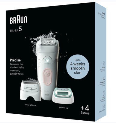 Braun Silk-pil 5 5-050 28 pincetter Lyserd, Hvid #1